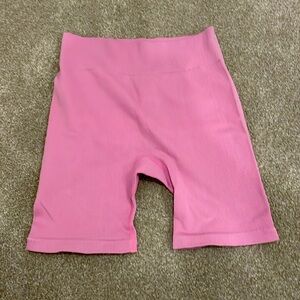 Pink bike shorts